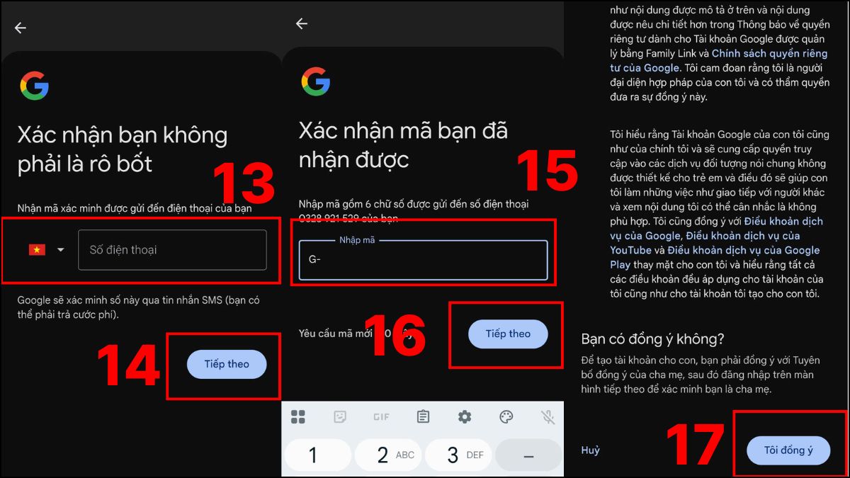 Cách tạo tài khoản CH Play cho trẻ em (tài khoản gia đình) - Bước 3