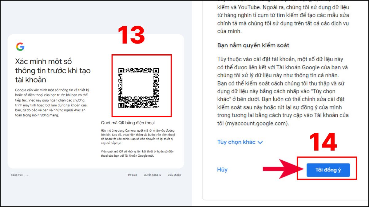 Cách tạo tài khoản Google Play trên máy tính - bước 3