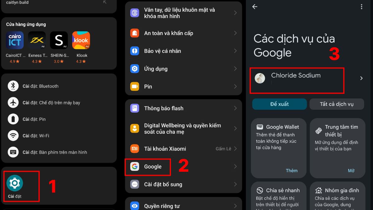 Hướng dẫn tạo tài khoản Google Play mới trên Android - bước 1.1