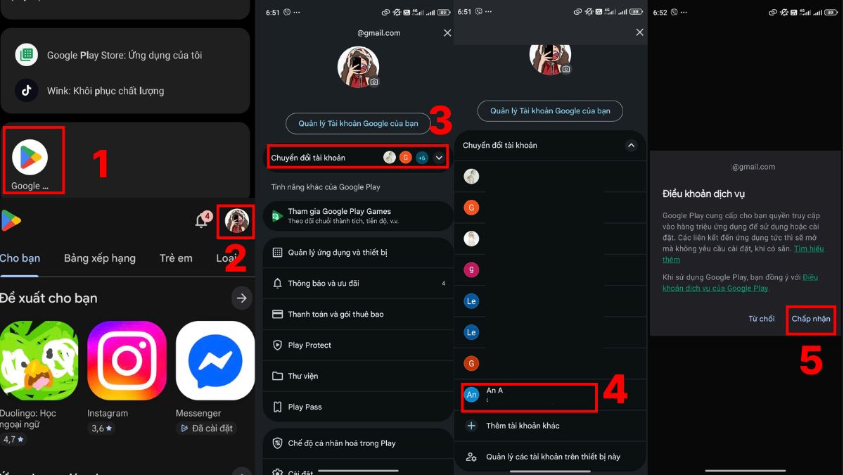Cách đăng nhập tài khoản Google Play trên điện thoại