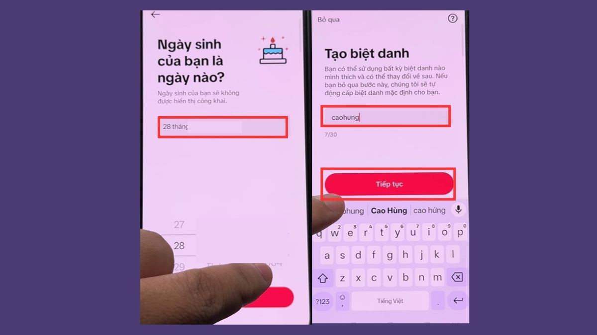 Tạo tài khoản TikTok bằng Facebook - bước 4