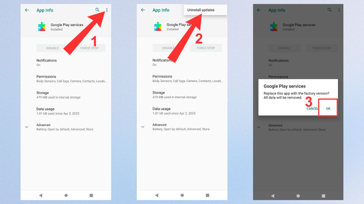 Cách gỡ cài đặt bản cập nhật Google Play