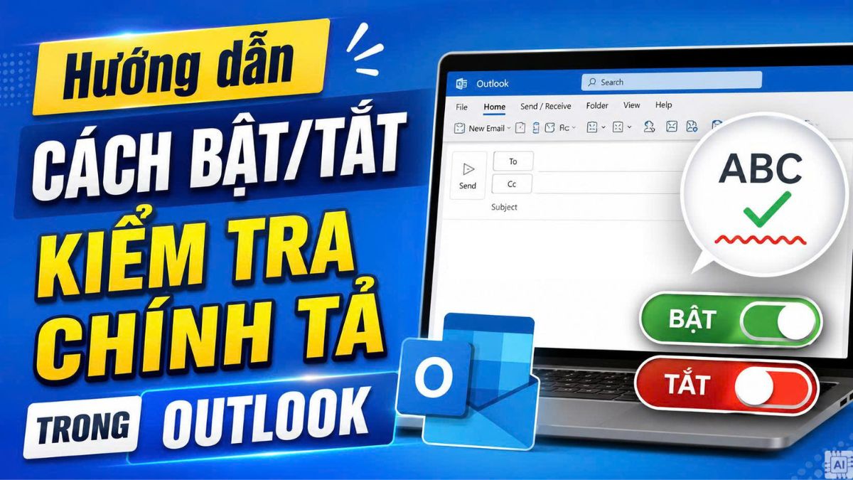Hướng dẫn cách bật/tắt kiểm tra chính tả trong Outlook