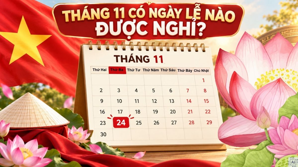Tháng 11 có ngày lễ nào được nghỉ hưởng lương?