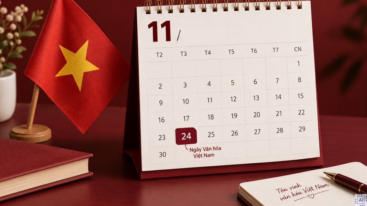 Lịch nghỉ ngày Văn hóa Việt Nam 24/11 chính thức cho cán bộ