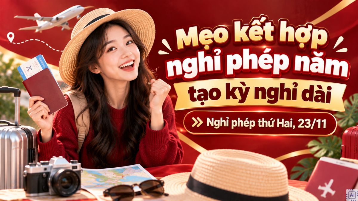 Mẹo kết hợp nghỉ phép năm tạo kỳ nghỉ dài