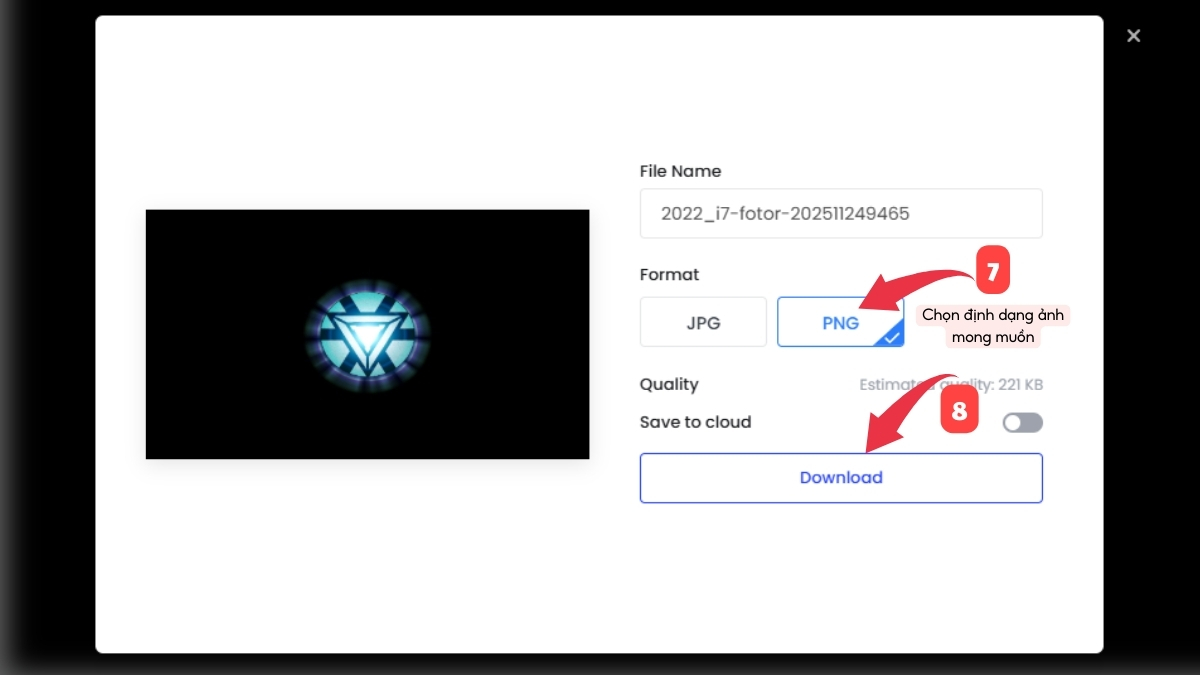 cách thay đổi kích thước ảnh trên Fotor - bước 4