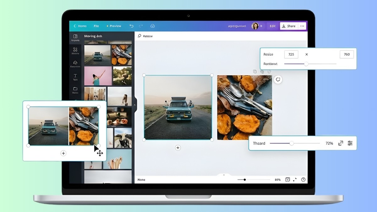 Lưu ý thay đổi kích thước hình ảnh không làm giảm chất lượng