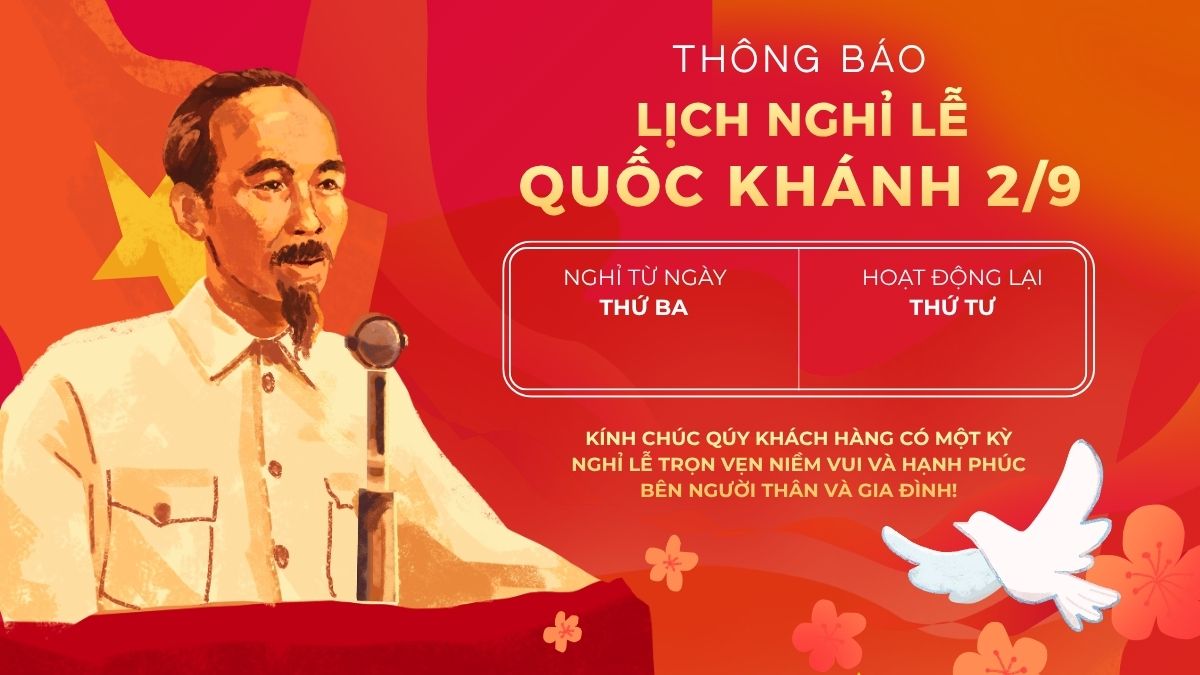 Mẫu thiệp thông báo nghỉ lễ 2/9 cho công ty - 5