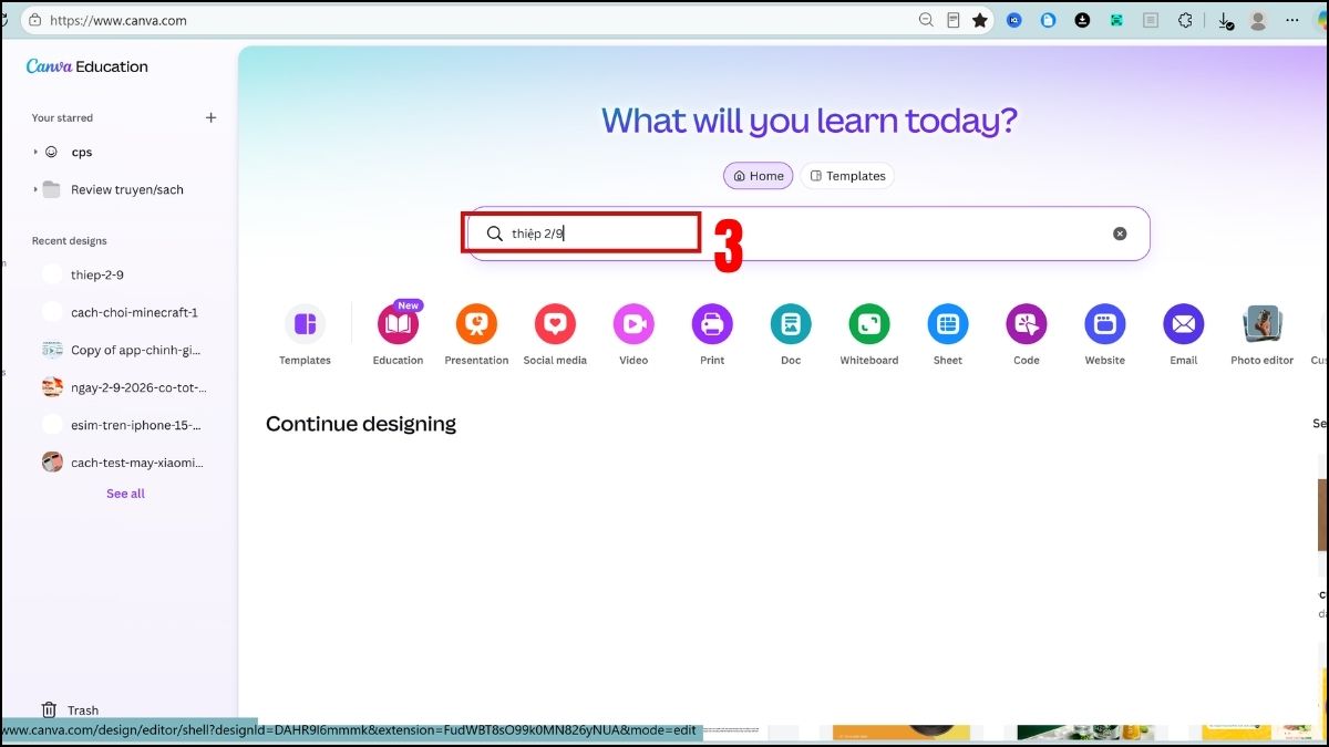Làm thiệp mừng 2/9 online miễn phí - bước 2