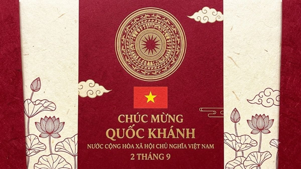 Mẫu thiệp 2/9 giấy truyền thống trang trọng - 3