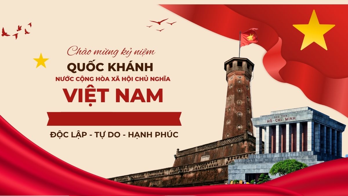 Mẫu thiệp chúc mừng 2/9 3D độc đáo - 1