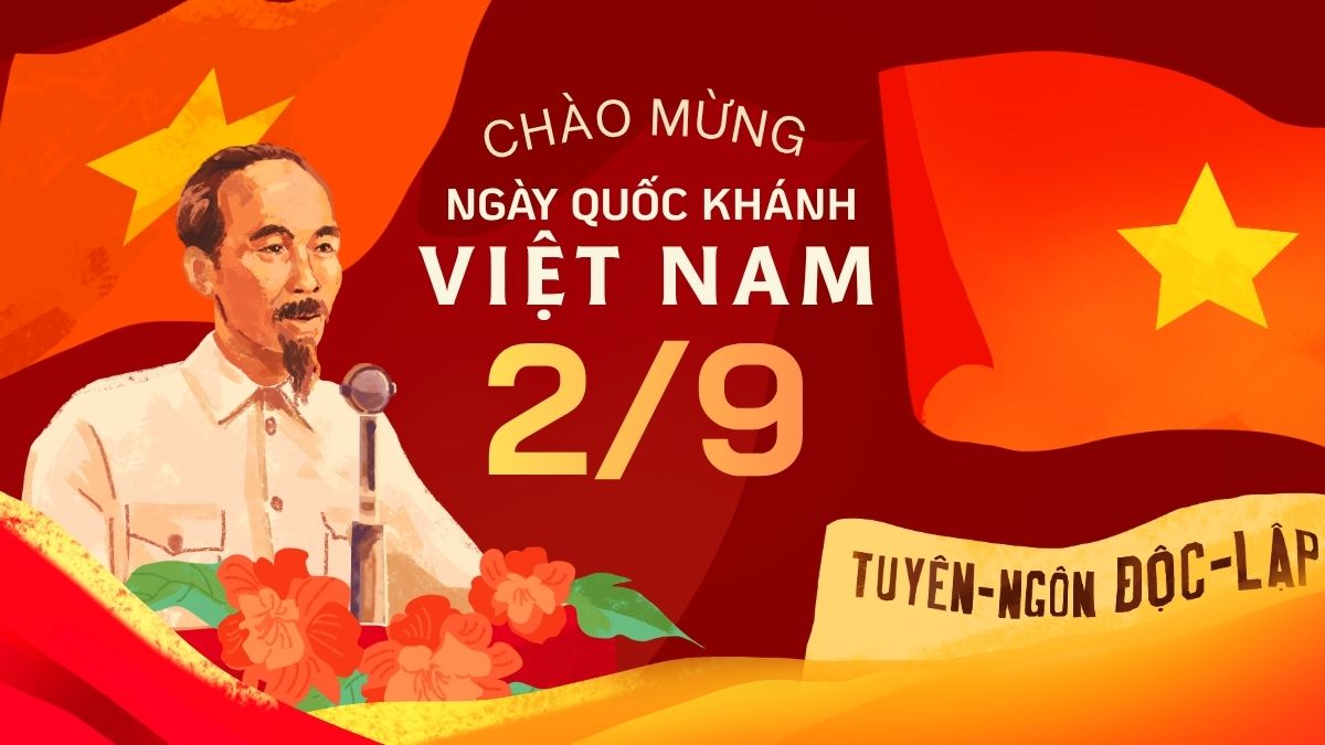 Mẫu thiệp chúc mừng 2/9 3D độc đáo - 2