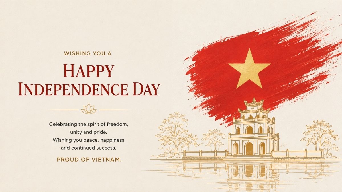 Mẫu thiệp 2/9 tiếng Anh sang trọng - 7