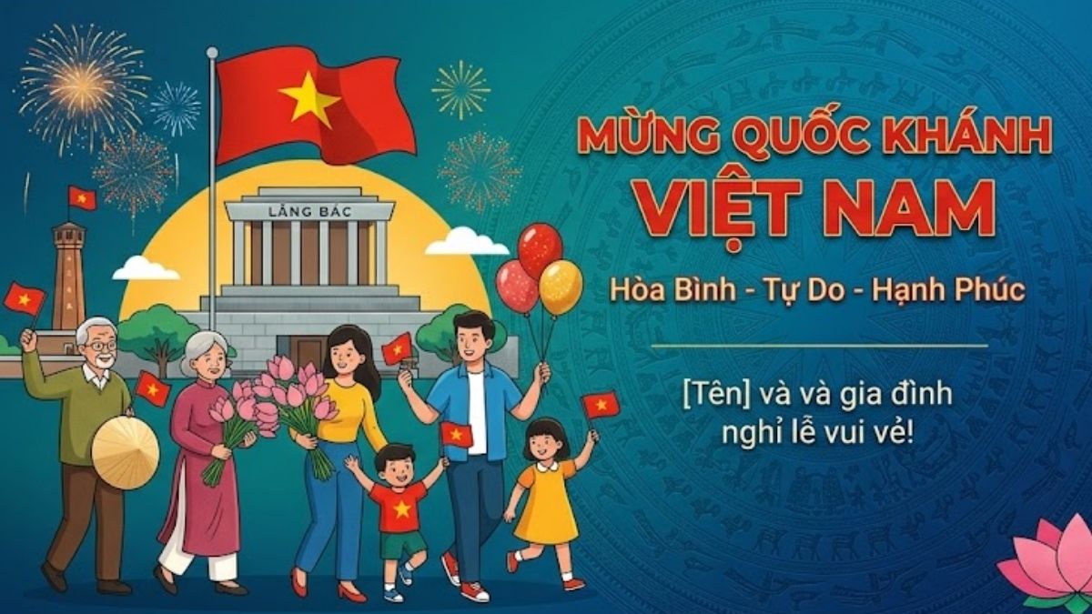 Mẫu thiệp điện tử 2/9 hiện đại cho cá nhân - 7