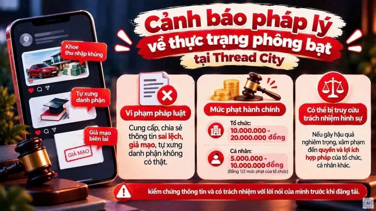 Cảnh báo pháp lý về thực trạng phông bạt tại Thread City