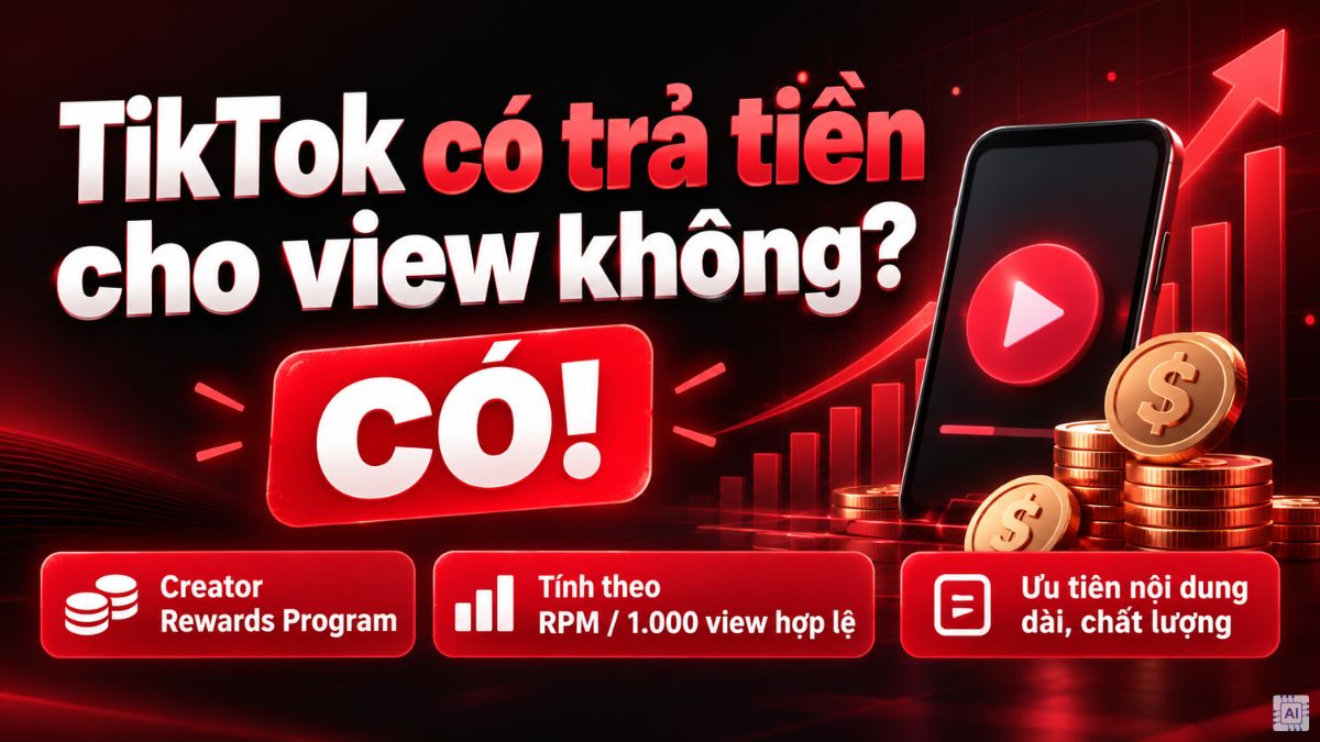 TikTok có trả tiền cho view không?