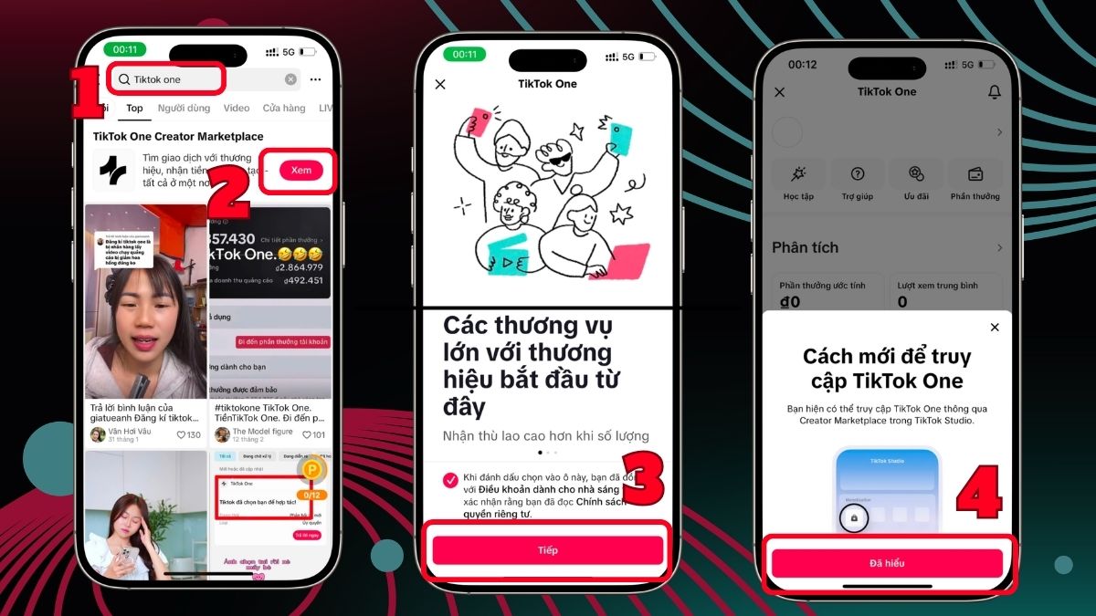 Hướng dẫn đăng ký và sử dụng TikTok One với nhà sáng tạo - bước 1