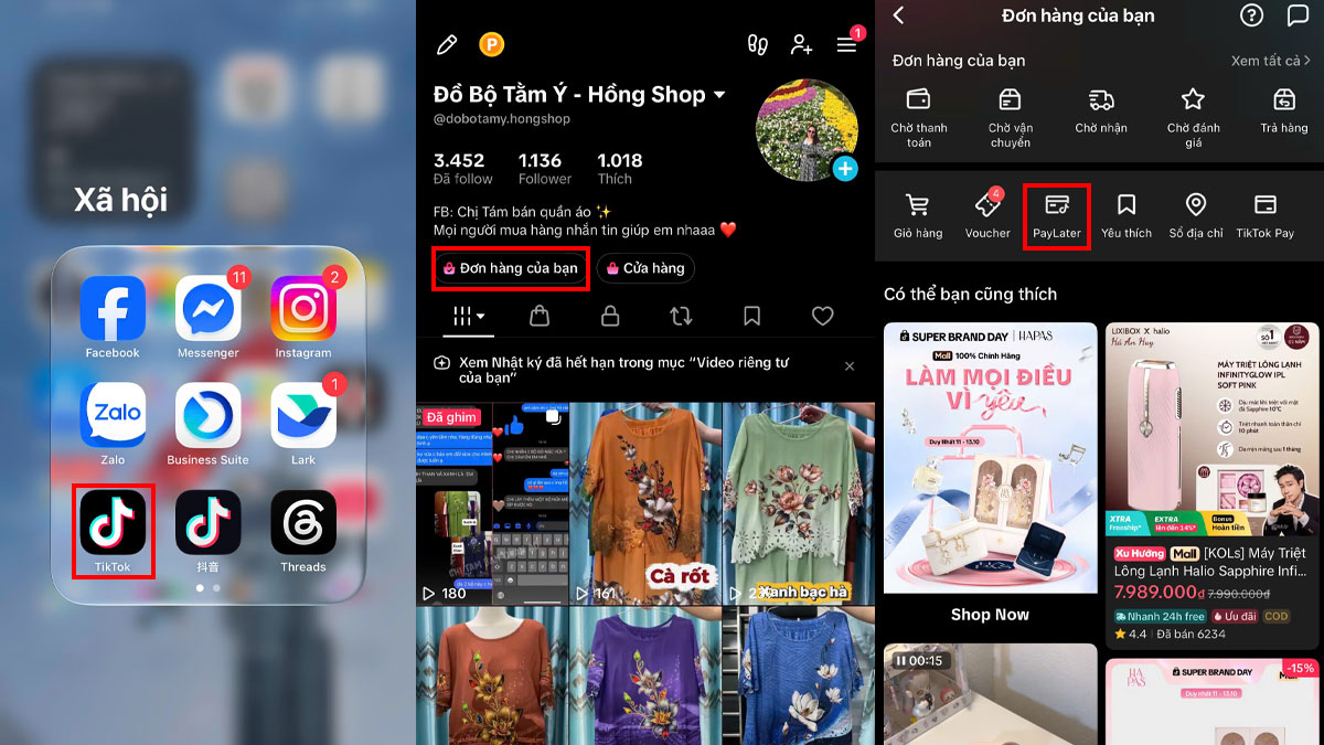 Hướng dẫn cách đăng ký TikTok PayLater chi tiết - bước 1