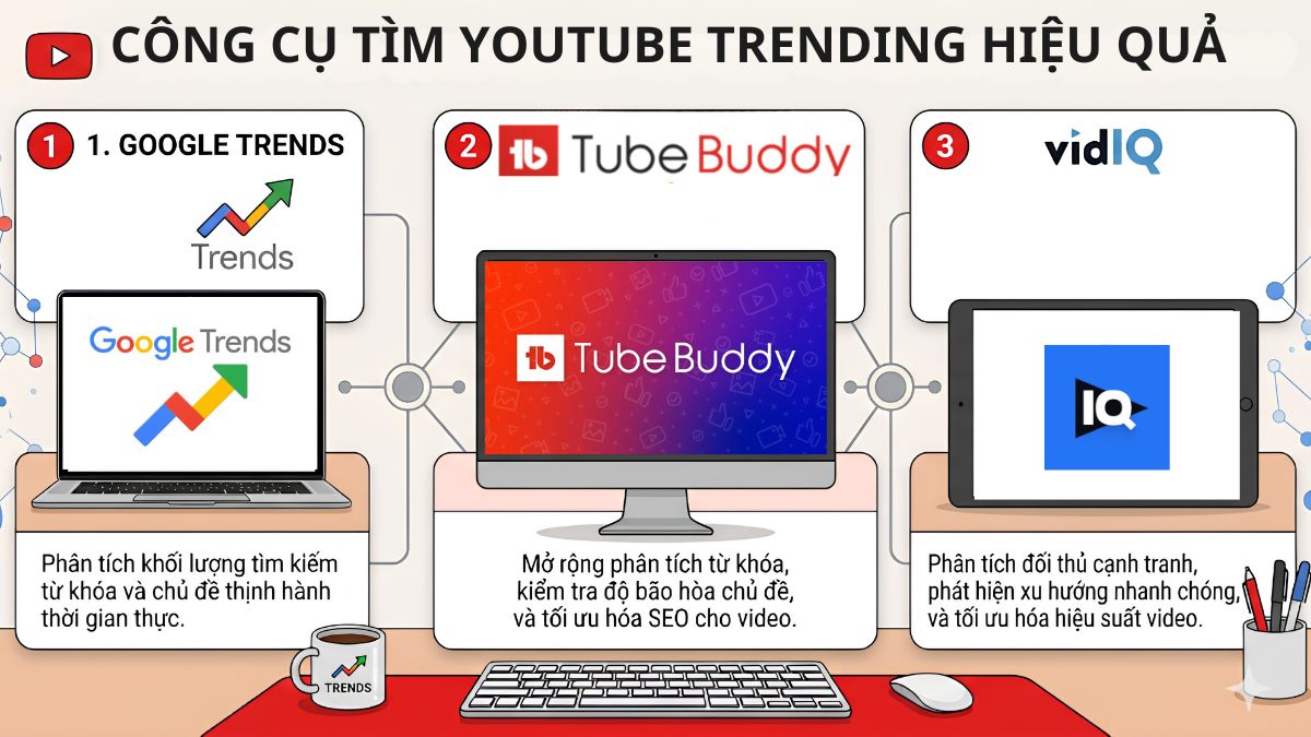 Công cụ tìm Trending YouTube hiệu quả