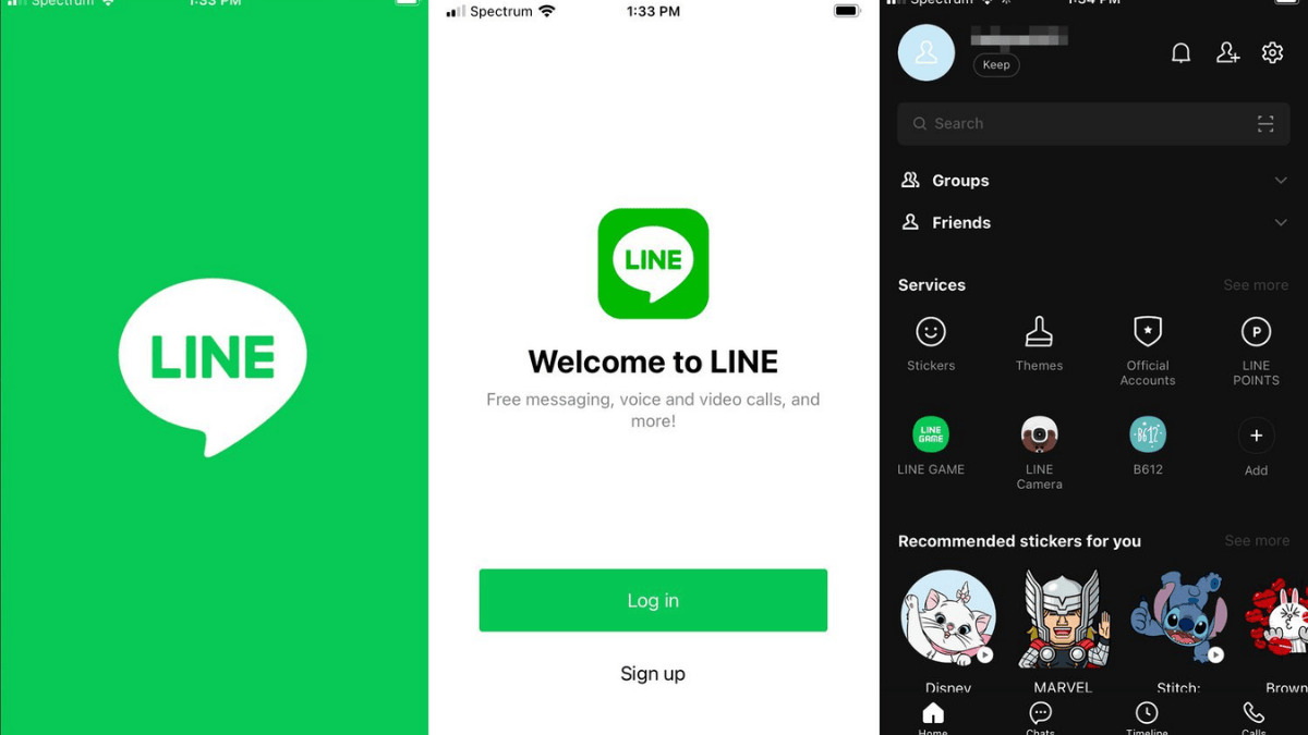 LINE app nhắn tin bảo mật