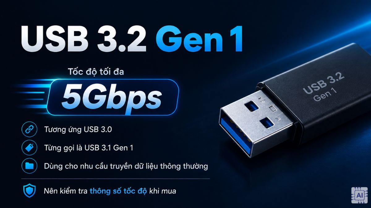 Phân loại USB 3.2 hiện nay - USB 3.2 Gen 1