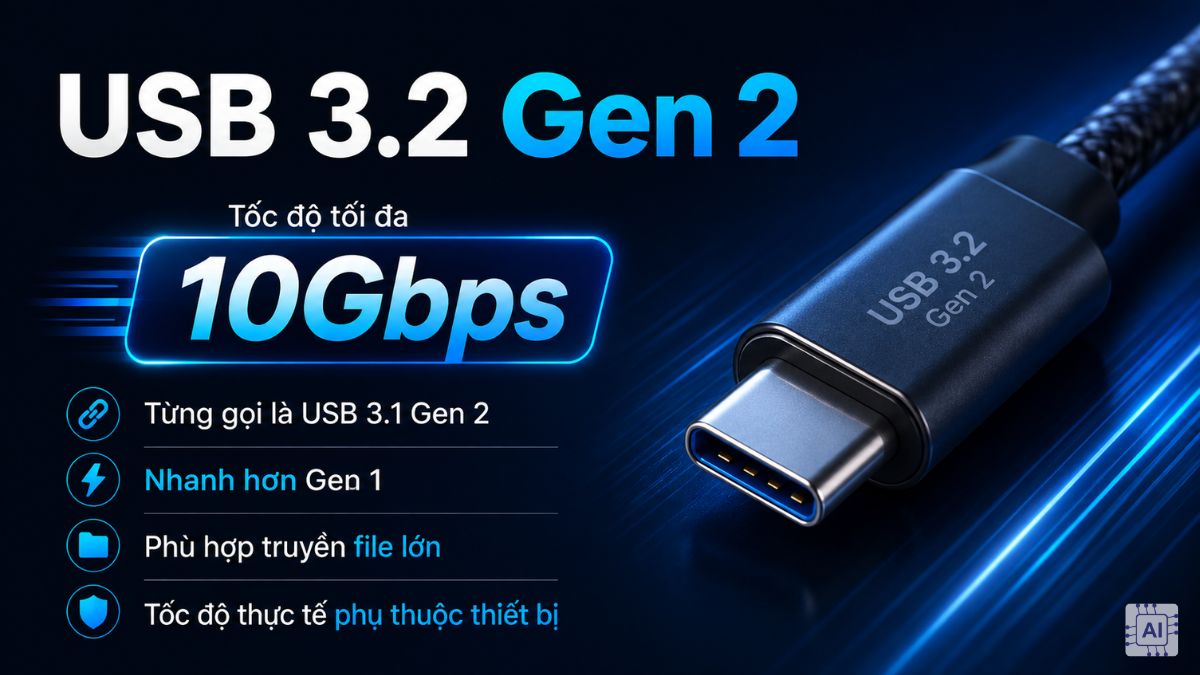 Phân loại USB 3.2 hiện nay - USB 3.2 Gen 2