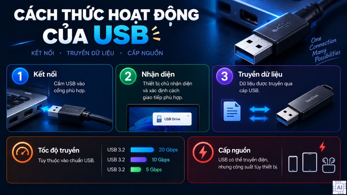 Công dụng chính của USB