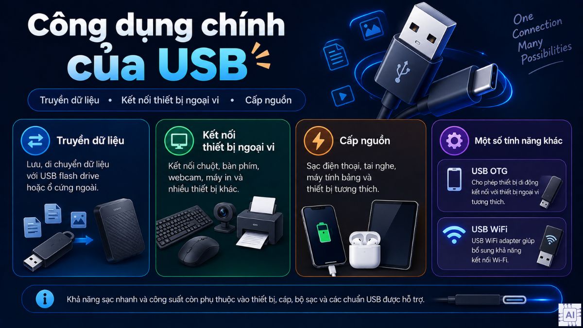 Cách thức hoạt động của USB là gì