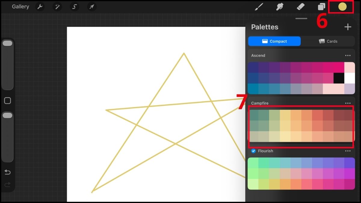 Cách vẽ tranh 2/9 bằng ứng dụng Canva và Procreate - bước 8