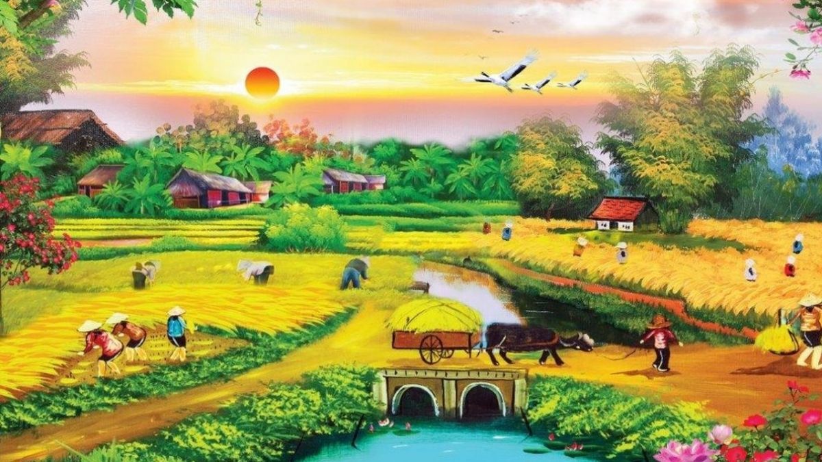 Vẽ tranh phong cảnh đất nước mừng Quốc khánh - 3