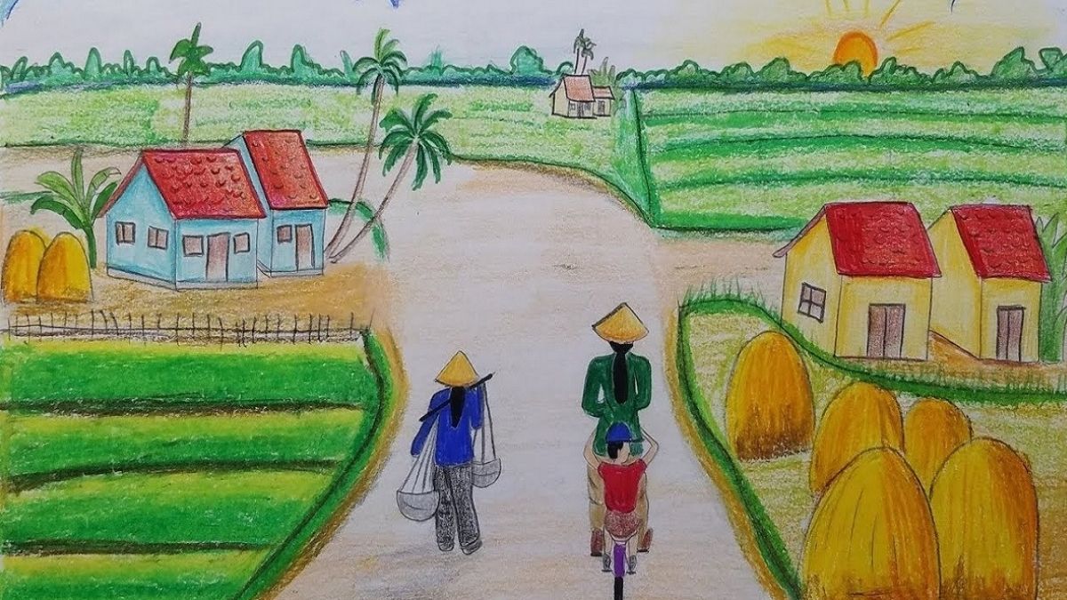 Vẽ tranh phong cảnh đất nước mừng Quốc khánh - 5