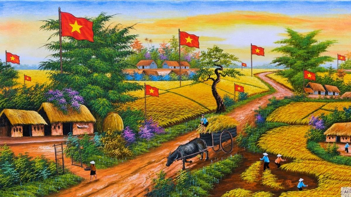 Vẽ tranh phong cảnh đất nước mừng Quốc khánh - 6