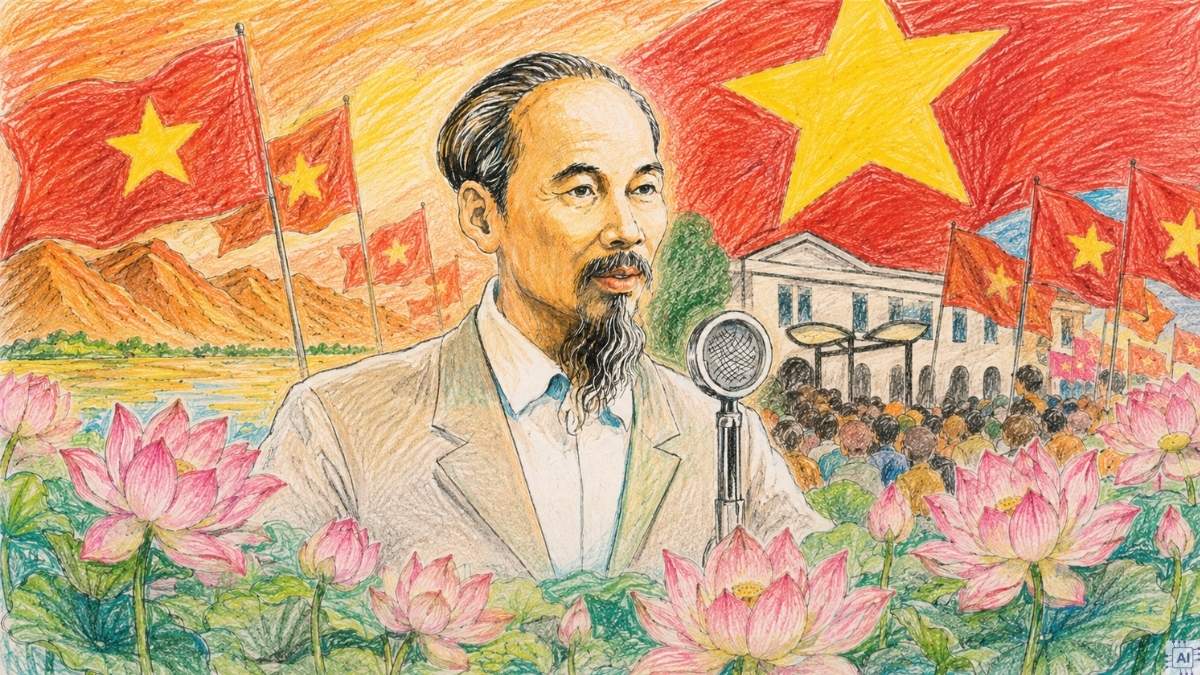 Vẽ tranh Bác Hồ tại Quảng trường Ba Đình - 4