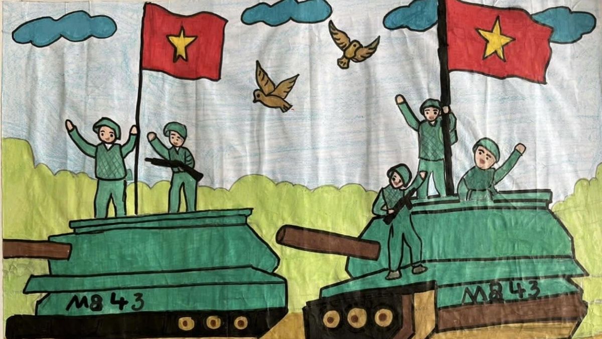 Vẽ tranh diễu hành ngày 2/9 - 6