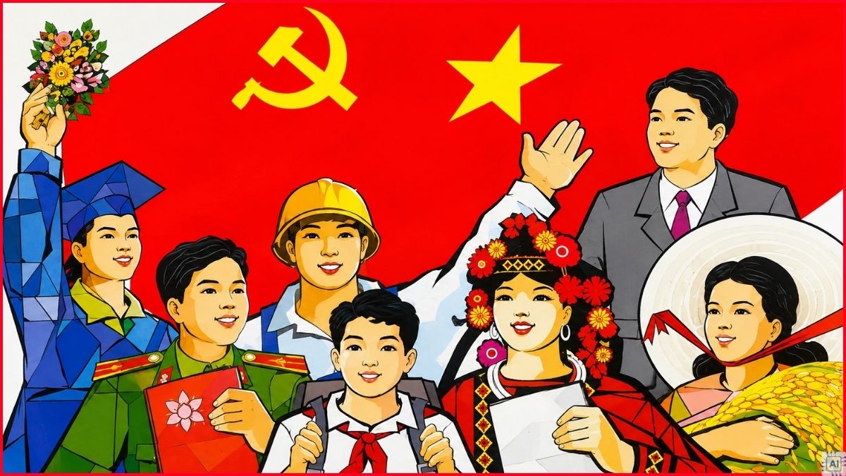 Vẽ tranh cổ động ngày Quốc khánh 2/9 - 4