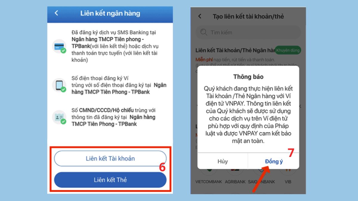 Hướng dẫn cách định danh VNPAY và liên kết ngân hàng - bước 3
