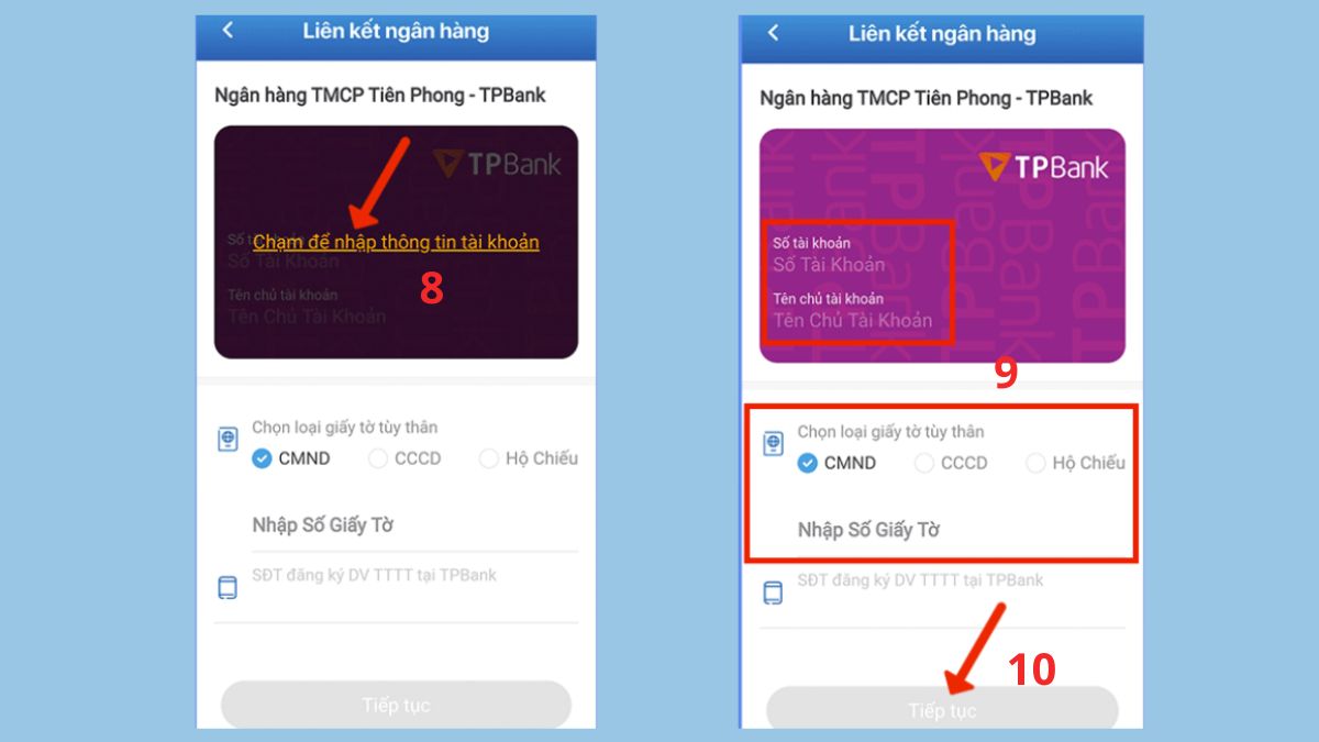 Hướng dẫn cách định danh VNPAY và liên kết ngân hàng - bước 4