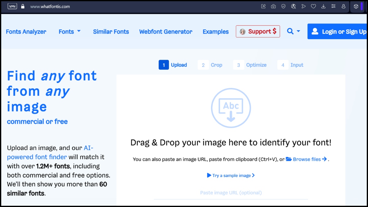 web tìm font chữ qua hình ảnh WhatFontIs