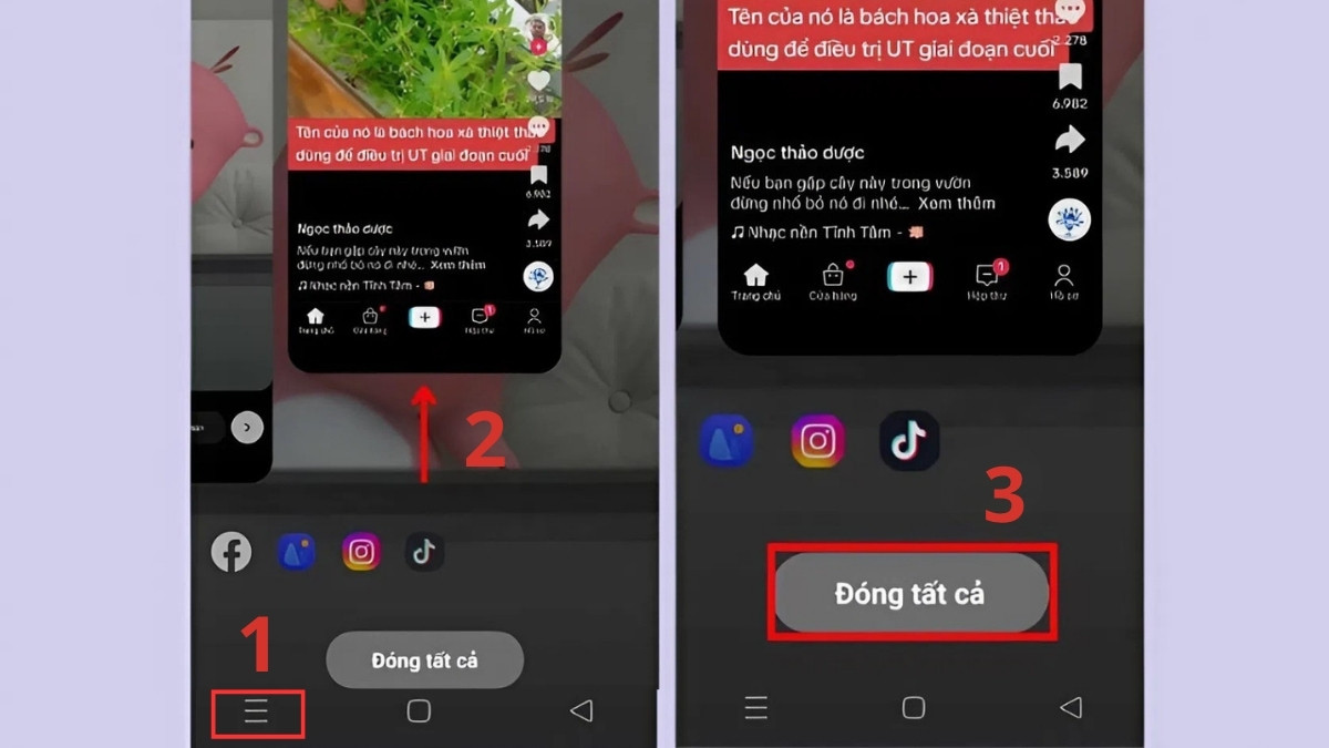 Cách khắc phục Xiaomi mất sạc nhanh - Tắt toàn bộ ứng dụng chạy ngầm 