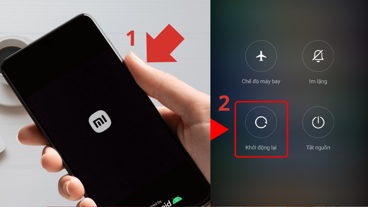 Cách khắc phục Xiaomi mất sạc nhanh - Khởi động lại Xiaomi