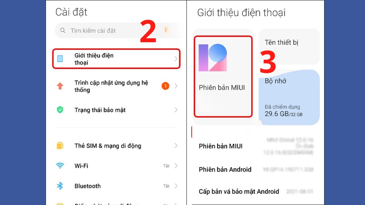 Cách khắc phục Xiaomi mất sạc nhanh - Cập nhật máy lên phiên bản mới - bước 2