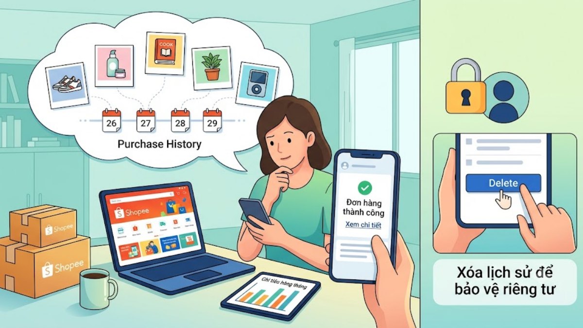 Lịch sử mua hàng Shopee là gì?