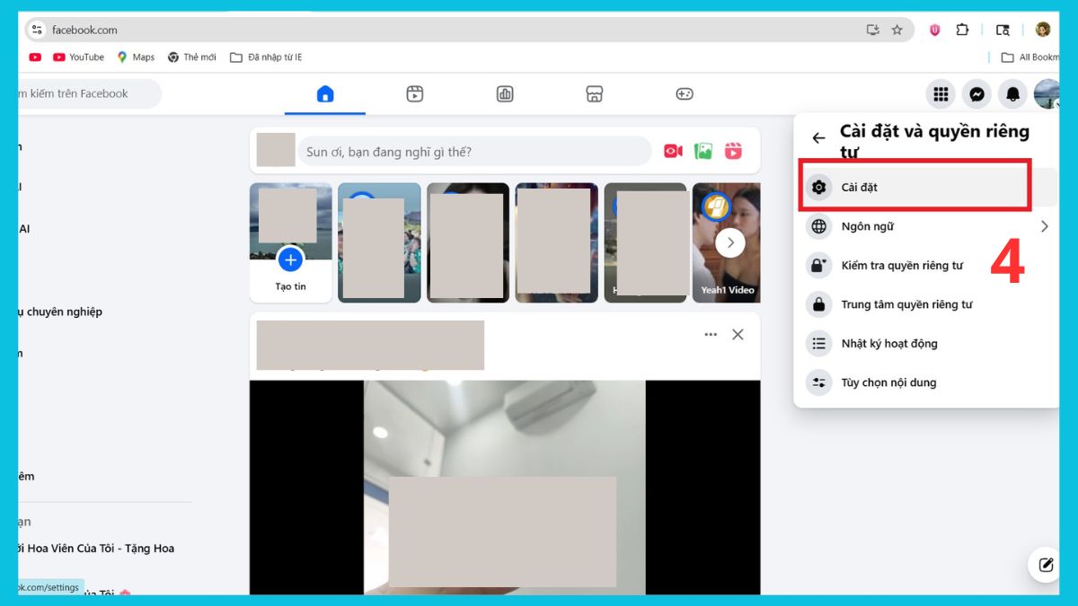 Cách xóa trang cá nhân phụ trên Facebook trên máy tính - bước 2