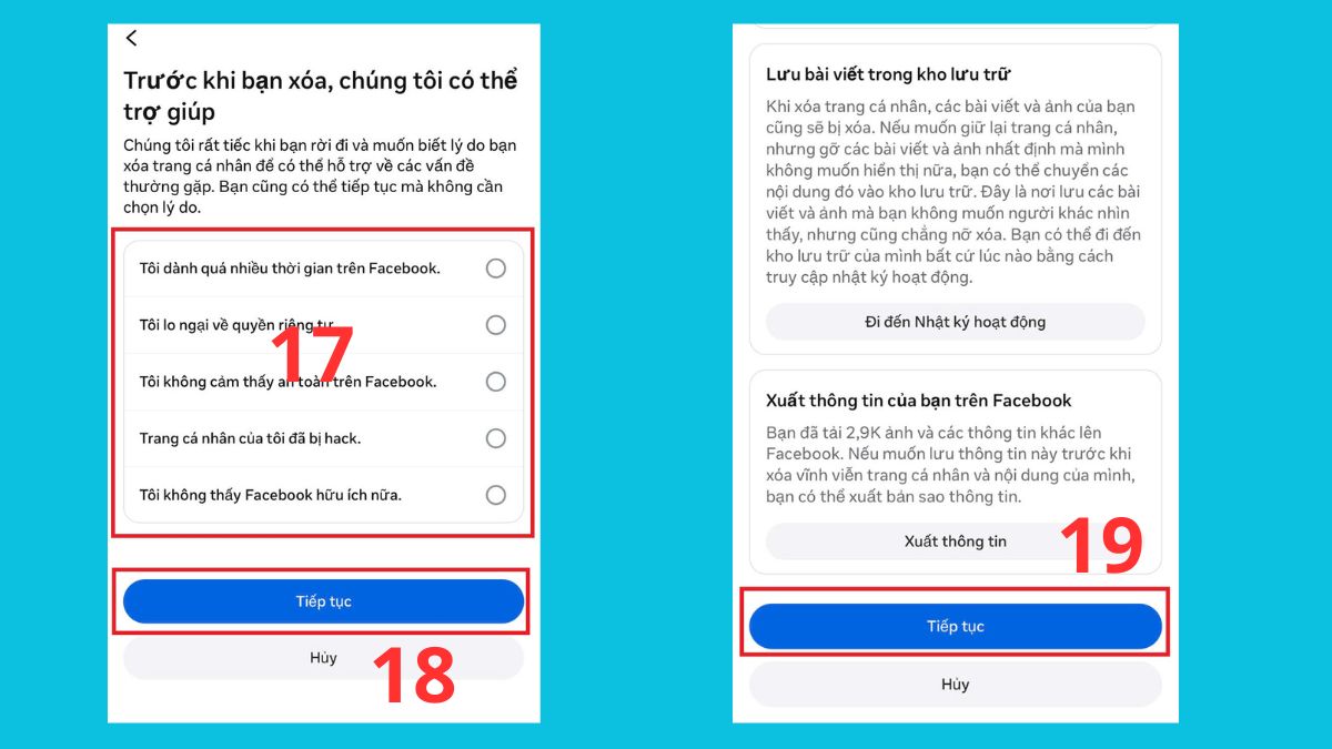 Cách xóa trang cá nhân phụ trên Facebook trên điện thoại - bước 5
