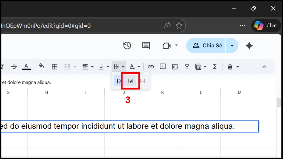 Cách xuống dòng trong Google Sheet text wrapping - bước 33