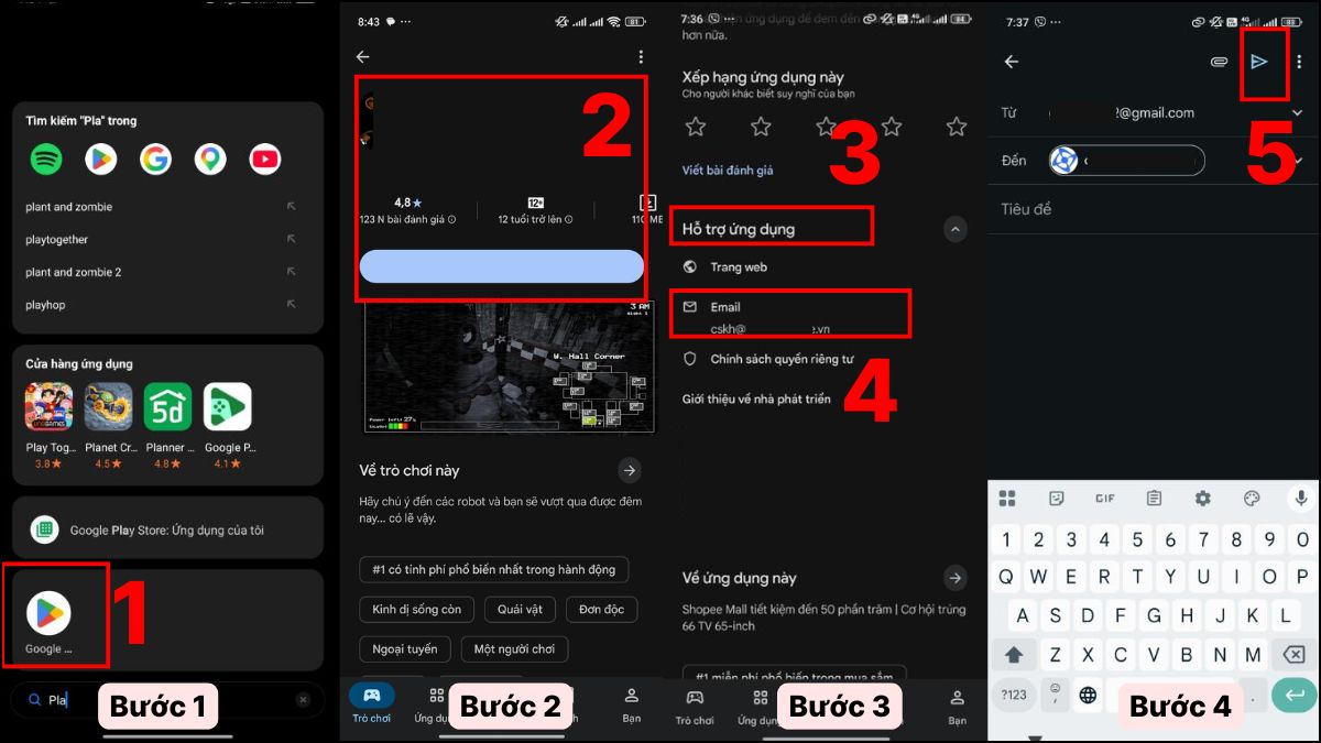 Cách liên hệ nhà phát triển khi Google Play từ chối hoàn tiền