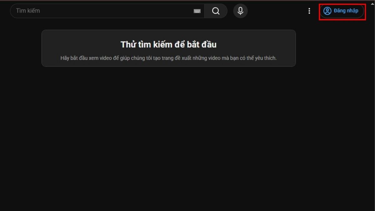 Cách đăng nhập YouTube Studio web trên máy tính -bước 2