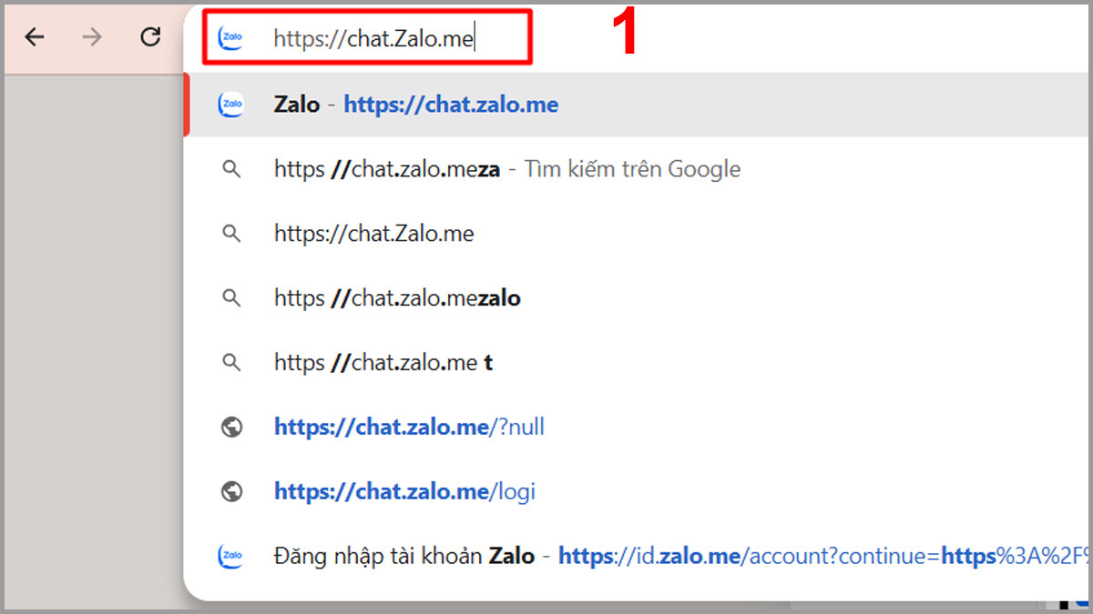 lỗi zalo không kết nối được thay Sử dụng Zalo web để đăng nhập tạm thời - bước 1