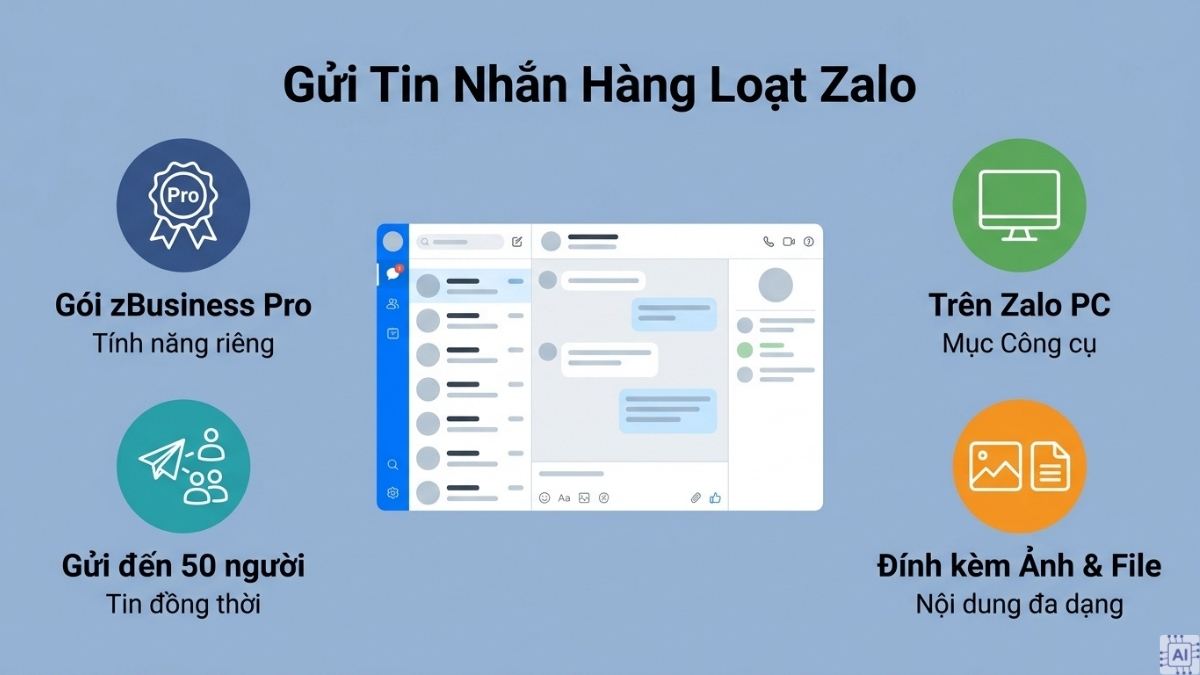 Các tính năng nổi bật của zBusiness gửi tin nhắn hàng loạt